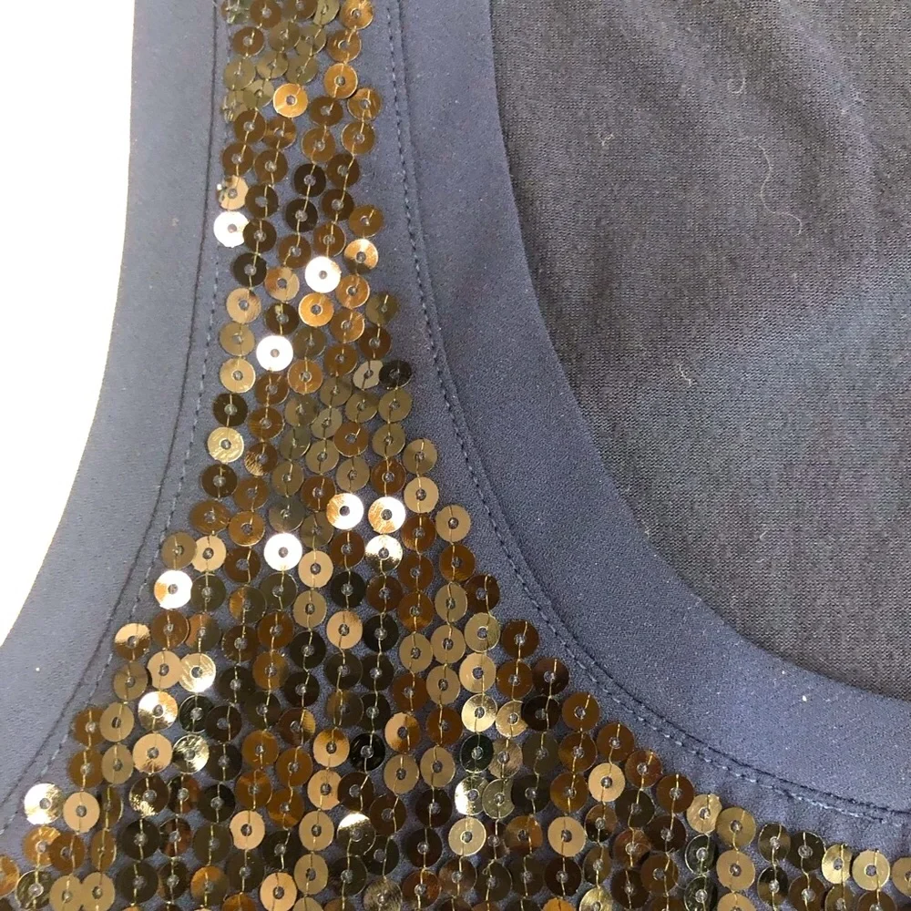 The Limited Navy Sequin Tank Top - Picture 14 of 16